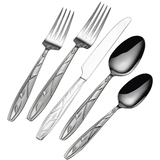 LIFETIME BRANDS International Silver Avery 20 Piece Flatware Set, 18/0