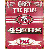 PARTY ANIMAL Party Animal Forty-Niners Vintage Metal Sign