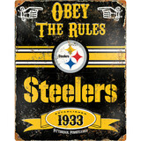 PARTY ANIMAL Party Animal Steelers Vintage Metal Sign