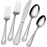 LIFETIME BRANDS International Silver Forte 20 Piece Flatware Set, 18/0