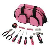 APOLLO Apollo 69 Piece Women Essential Tool Kit - Pink