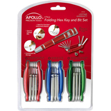 APOLLO Apollo 4 Piece Folding Hex Key and Bit Set