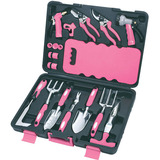 APOLLO Apollo 18 Piece Garden Tool Kit - Pink