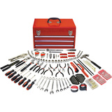 APOLLO Apollo 297 Piece All Purpose Mechanics Tool Kit in Three Drawer Steel Tool Box