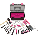 APOLLO Apollo 170 Piece Household Tool Kit with Tool Box- Pink