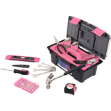 APOLLO Apollo 53 Piece Household Tool Kit with Tool Box - Pink