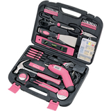 APOLLO Apollo 135 Piece Household Tool Kit - Pink