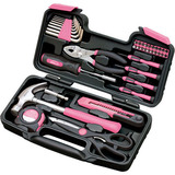 APOLLO Apollo 39 Piece General Tool Set - Pink