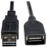 TRIPP LITE Tripp Lite Universal Reversible USB 2.0 A-Male to A-Female Extension Cable - 6ft