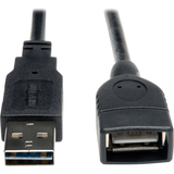 TRIPP LITE Tripp Lite Universal Reversible USB 2.0 A-Male to A-Female Extension Cable - 1ft