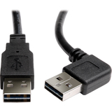 TRIPP LITE Tripp Lite Universal Reversible USB 2.0 Right Angle A-Male to A-Male Cable - 3ft