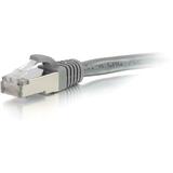 C2G 1ft Cat6a Snagless Shielded (STP) Network Patch Cable - Gray