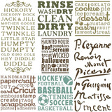 PROVO CRAFT CRICUT Projects Cartridge, Word Collage