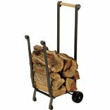 PILGRIM HOME & HEARTH Pilgrim Forged Iron Wood Cart