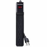 CYBERPOWER CyberPower CSB606 Essential 6-Outlets Surge Suppressor with 900 Joules and 6FT Cord