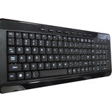 ERGOGUYS Avs Gear A4Tech Black USB Wired Slim Keyboard W/ Blue LED Via Ergoguys