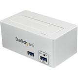 STARTECH.COM StarTech.com USB 3.0 SATA Hard Drive Docking Station SSD / HDD with integrated Fast Charge USB Hub and UASP support - White