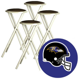 BEST OF TIMES Best of Times Baltimore Ravens - Stool Set (4)