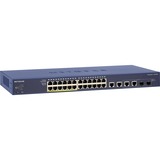 NETGEAR Netgear ProSafe 24-Port Fast Ethernet Smart Switches with PoE and 4 Gigabit Uplinks