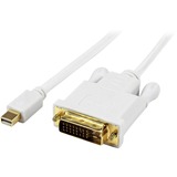 STARTECH.COM StarTech.com 3 ft Mini DisplayPort to DVI Active Adapter Converter Cable - mDP to DVI 1920x1200 - White