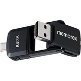 MEMOREX Memorex Dual Micro TravelDrive - 64GB