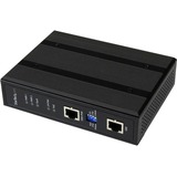 STARTECH.COM StarTech.com Industrial 1 Port Gigabit PoE+ Power over Ethernet Injector 48V / 30W with Redundant Power - DIN Rail/Wall-Mountable