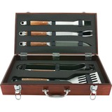 MR BAR B Q Mr. Bar.B.Q 5 Piece Tool Set with Genuine Hardwood Case