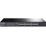 TP-LINK USA CORPORATION TP-LINK TL-SG2424P 24-Port Gigabit Smart PoE Switch with 4 Combo SFP Slots, 24 POE Ports, 802.3at/af Compliant, Up to 180W Power Supply
