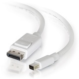 C2G C2G 6ft Mini DisplayPort to DisplayPort Adapter Cable M/M - White