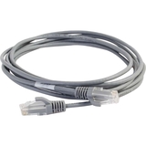 C2G C2G 1ft Cat6 Snagless Unshielded (UTP) Slim Network Patch Cable - Gray