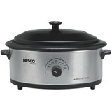 NESCO Nesco 6 Qt. S/Steel Roaster, Nescote Non-Stick Cookwell