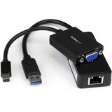 STARTECH.COM StarTech.com New Lenovo® X1 Carbon 2 Ultrabook™ Accessories Kit - MDP to VGA / USB 3.0 Gigabit Ethernet Adapter with USB Port