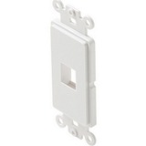 STEREN Steren Keystone 1-Port Decorator Insert, WH