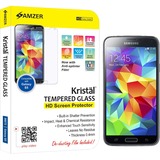 AMZER Amzer Kristal Tempered Glass HD Screen Protector for Samsung Galaxy S5 SM-G900 Transparent