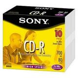 Sony 48x CD-R Media - 10CDQ80L3Z