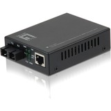 CP TECHNOLOGIES LevelOne GVT-2001 10/100/1000BASE-T to 1000BASE-SX MMF SC Mini Media Converter, 550m