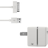 GENERIC Just Wireless USB AC Charger with 30-Pin Connector for iPad; iPhone and iPod