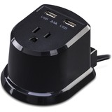 CYBERPOWER CyberPower CSP105U Dual Power Station 1-Outlet with 2-2.1A USB Charging Ports and 5FT Cord