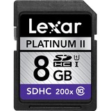 LEXAR MEDIA, INC. Lexar Platinum II 8 GB Secure Digital High Capacity (SDHC)