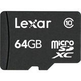 LEXAR MEDIA, INC. Lexar 64 GB microSD Extended Capacity (microSDXC)