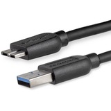 STARTECH.COM StarTech.com 2m (6ft) Slim SuperSpeed USB 3.0 A to Micro B Cable - M/M