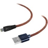 MIZCO INTERNATIONAL INC. Tough Tested 6FT. Braided Fabric Cable Apple Lighting USB Cable