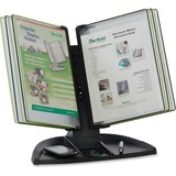 TARIFOLD Tarifold Black Line Desk Set, Black/Green Pockets