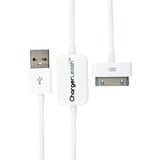 CHARGERLEASH ChargerLeash Charge & Sync, Alarm Cable with Apple 30-pin Connector