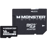 MONSTER DIGITAL Monster Digital Advanced SDUSA-0016-B 16 GB microSD High Capacity (microSDHC)