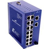 IMC NETWORKS B&B Ethernet Managed Switch, 16-Port, 10/100Base-TX, Wide Temperature
