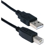 QVS QVS 3-Pack 6ft USB 2.0 High-Speed Type A Male to B Male Black Cable