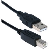 QVS QVS 3-Pack 10ft USB 2.0 High-Speed Type A Male to B Male Black Cable