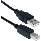 QVS QVS 3-Pack 15ft USB 2.0 High-Speed Type A Male to B Male Black Cable