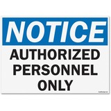 U.S. Stamp & Sign OSHA Notice Auth Prsnl Only Sign